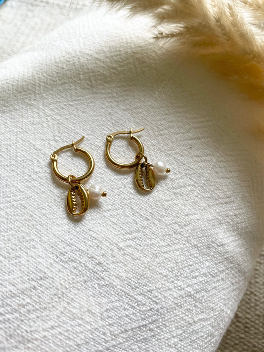 Boucles d’oreilles « coquillage »