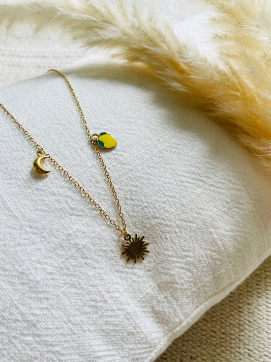 Collier « citron céleste »