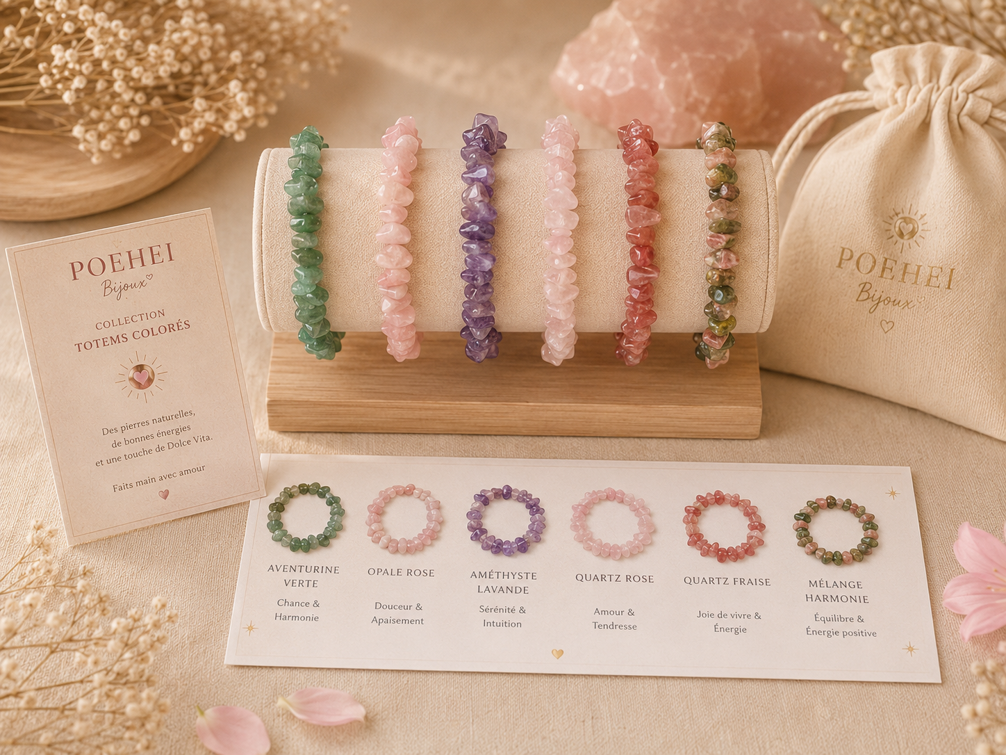 Bracelets « Totems colorés »