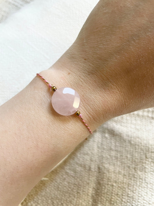 Bracelet « Aura rosée »
