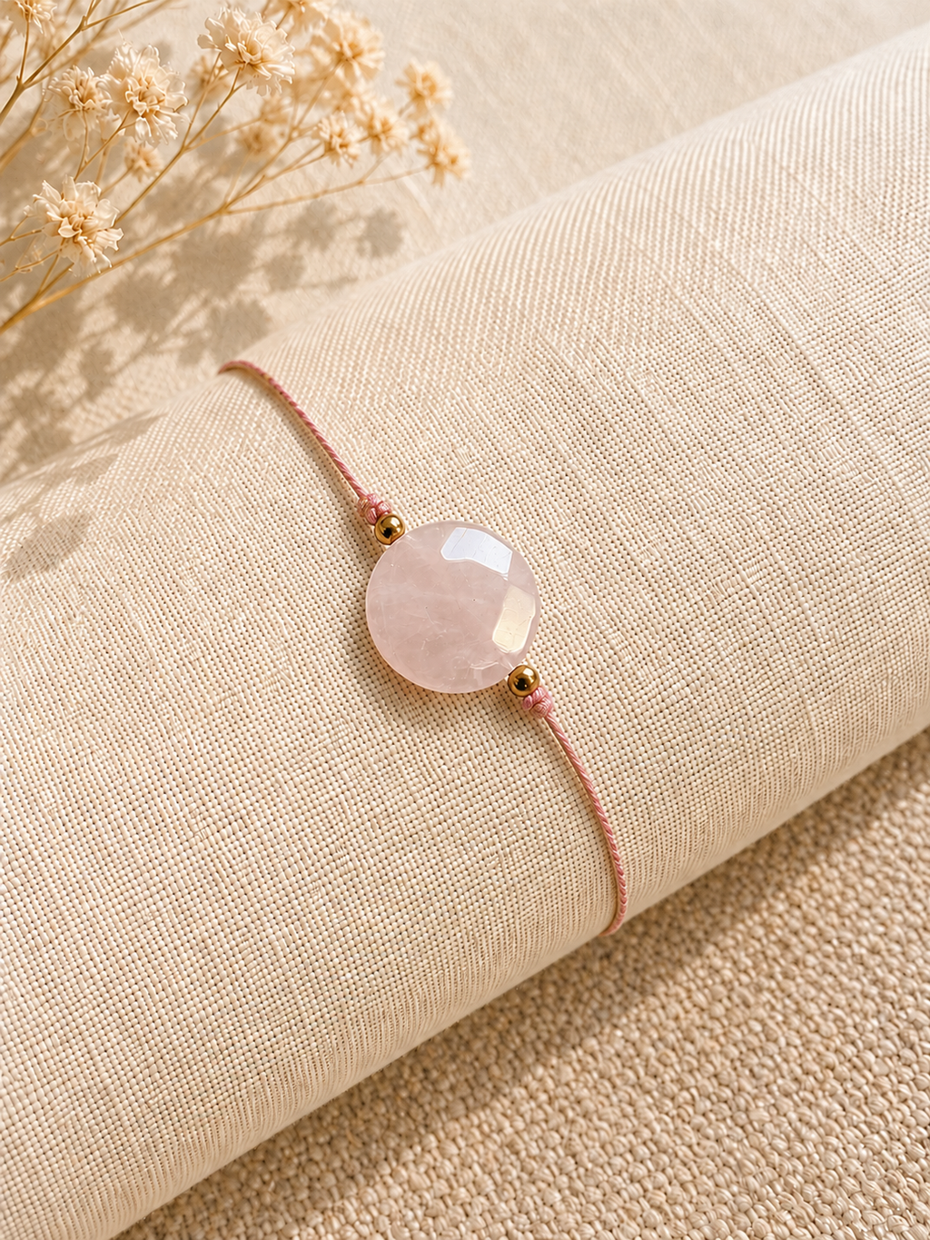 Bracelet « Aura rosée »